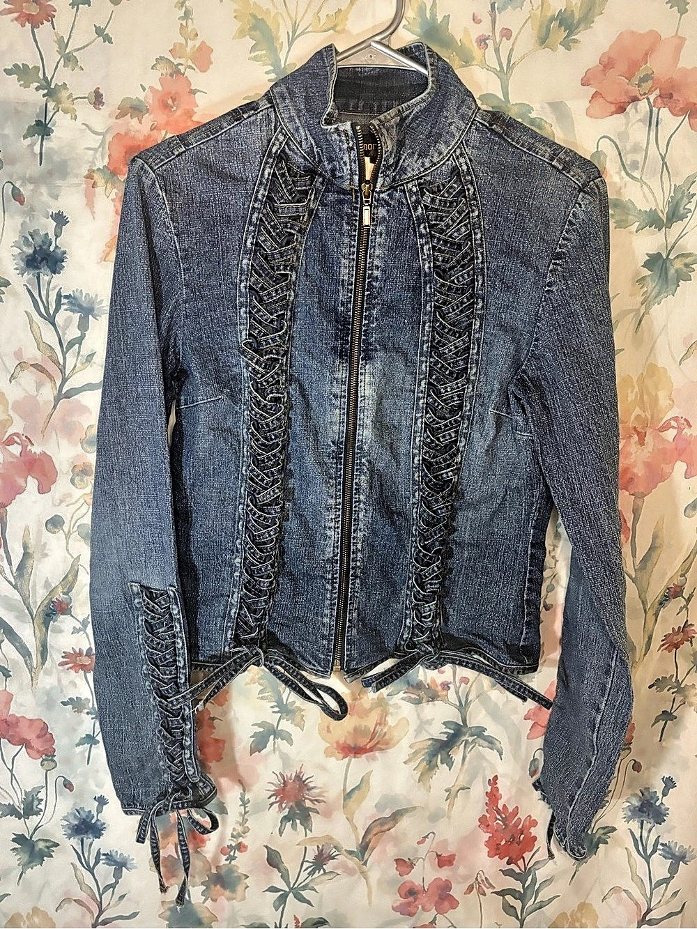 Armor Jeans Women's Denim Jean Jacket Size Medium Blue